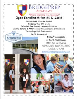Open Enrollment for the 2017-2018 School Year